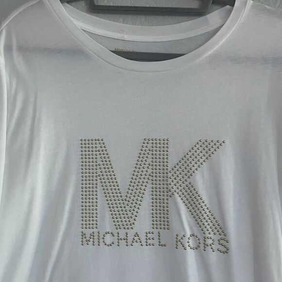 Michael Kors White Tee with Logo - Picture 4 of 9